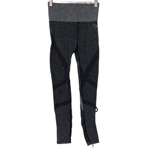 Beach Body Women's Gray Heathered Athletic Seamless Work Out Leggings Size Small
